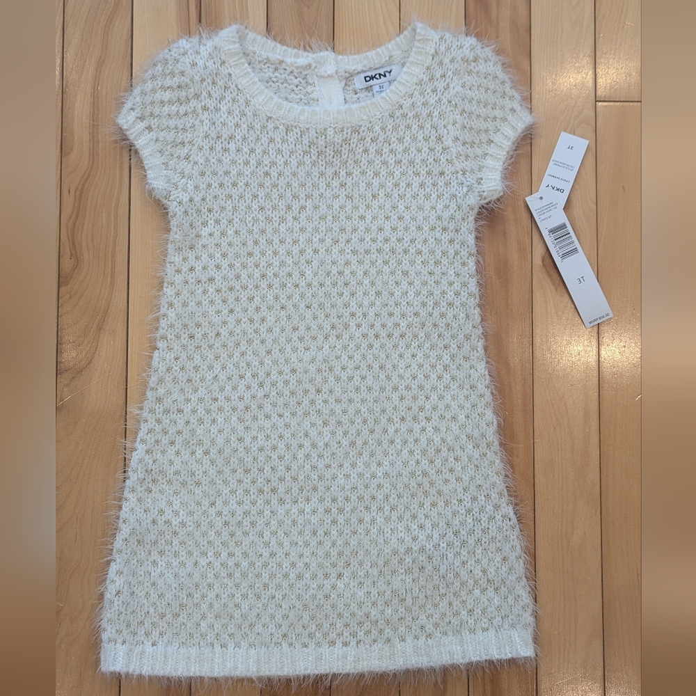 DKNY Cream Kids Dress